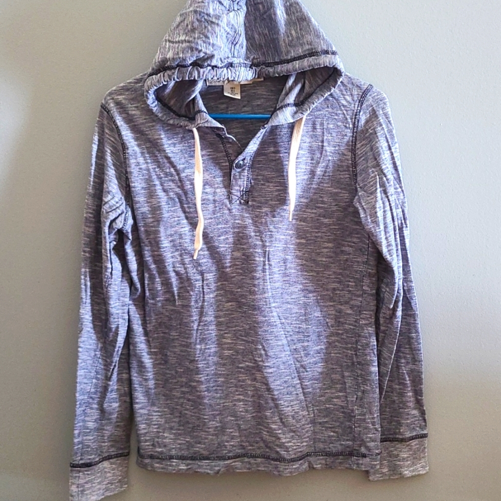 T-shirt Hoodie from L.O.G.G. Label of Graded Goods in Navy Blue